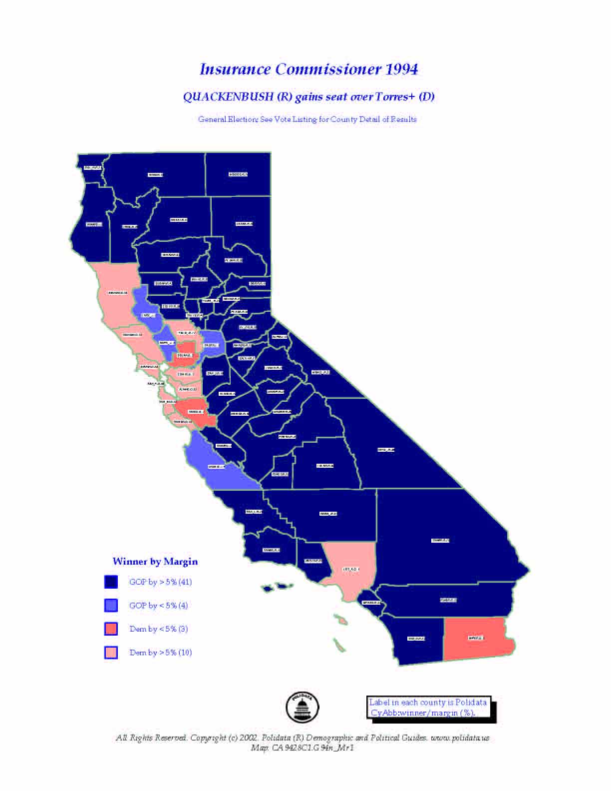 california political map
