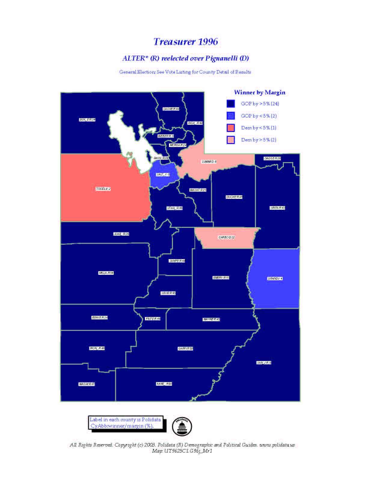 POLIDATA ® UTAH ELECTION HISTORY Bibliographic Info